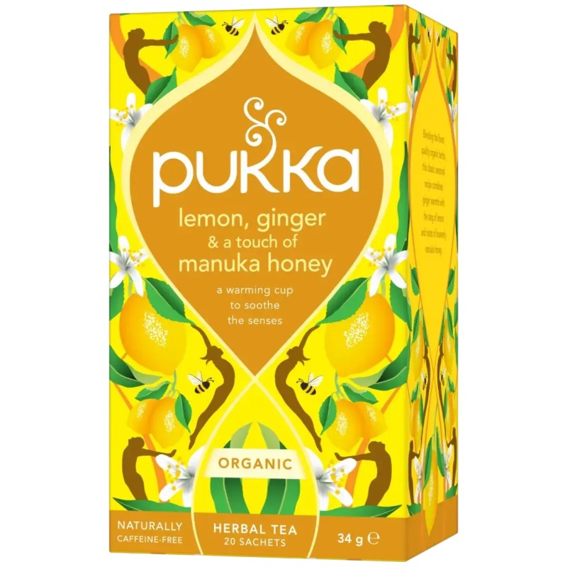 Pukka Org. Teas Lemon ginger manuka honey