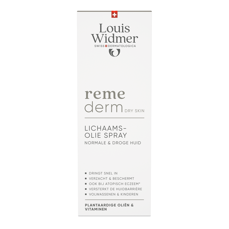 Louis Widmer Remederm Dry Skin Lichaamsolie Spray licht geparfumeerd 150 ml