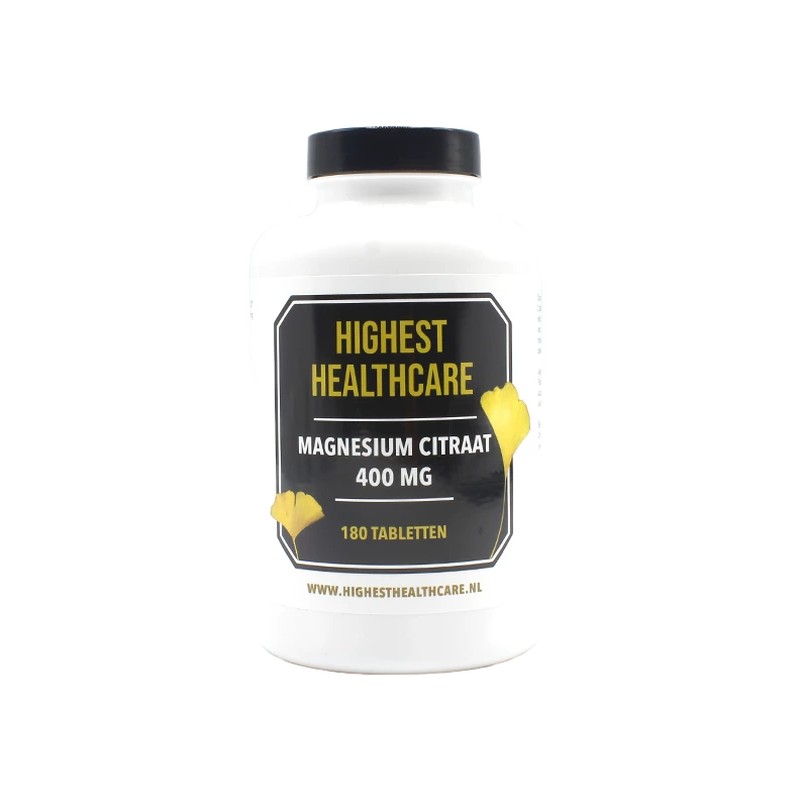 Highest Healthcare Magnesium Citraat 400 mg 270 tabletten Highest Healthcare Magnesium Citraat 400 mg 270 tabletten