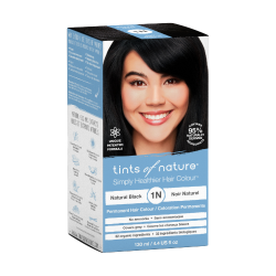 Tints of nature Permanente haarkleuringen 1N zwart