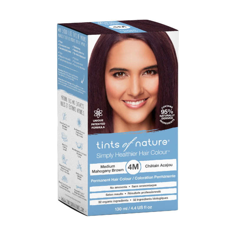Tints of nature Permanente haarkleuringen 4M mahonie