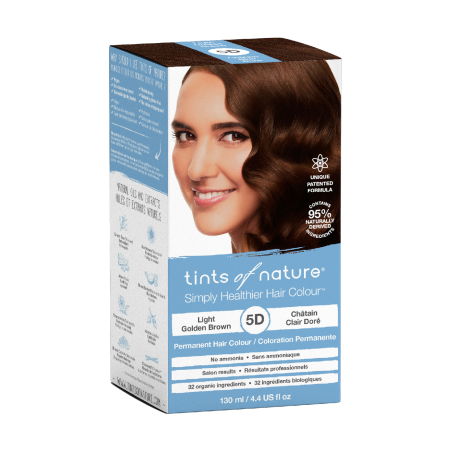 Tints of nature Permanente haarkleuringen 5D licht goudbruin