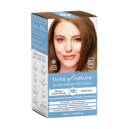 Tints of nature Permanente haarkleuringen 7D goudblond medium