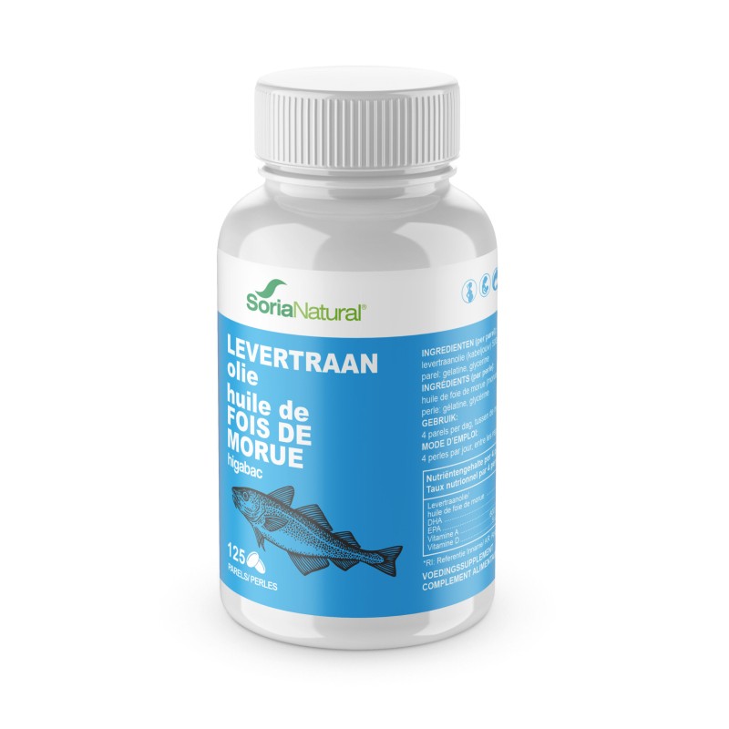 Soria Higabac levertraanolie 125 softgels