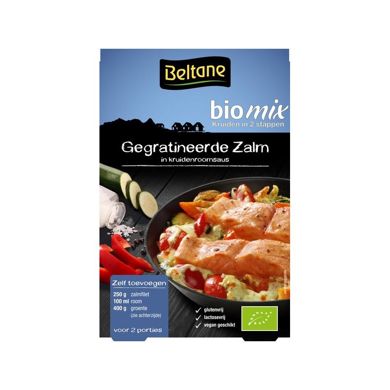 Gegratineerde zalm kruiden