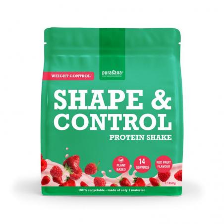 Purasana Shape & Control Proteïneshake - Rode Vruchten 350 gram