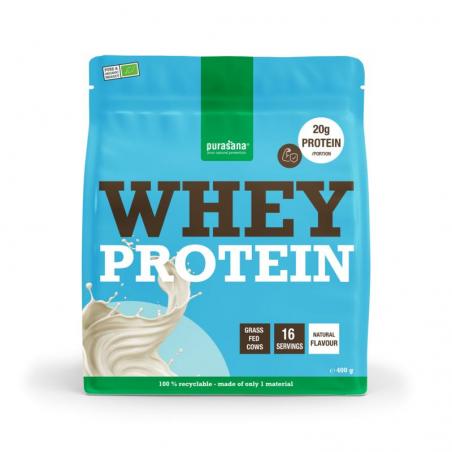 Purasana Whey Proteïnepoeder bio 400 gram