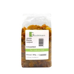 De Goudsbloem Rozijnen jumbo blank 500 gram