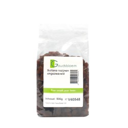 De Goudsbloem - Sultana rozijnen ongezwaveld - 500 gram