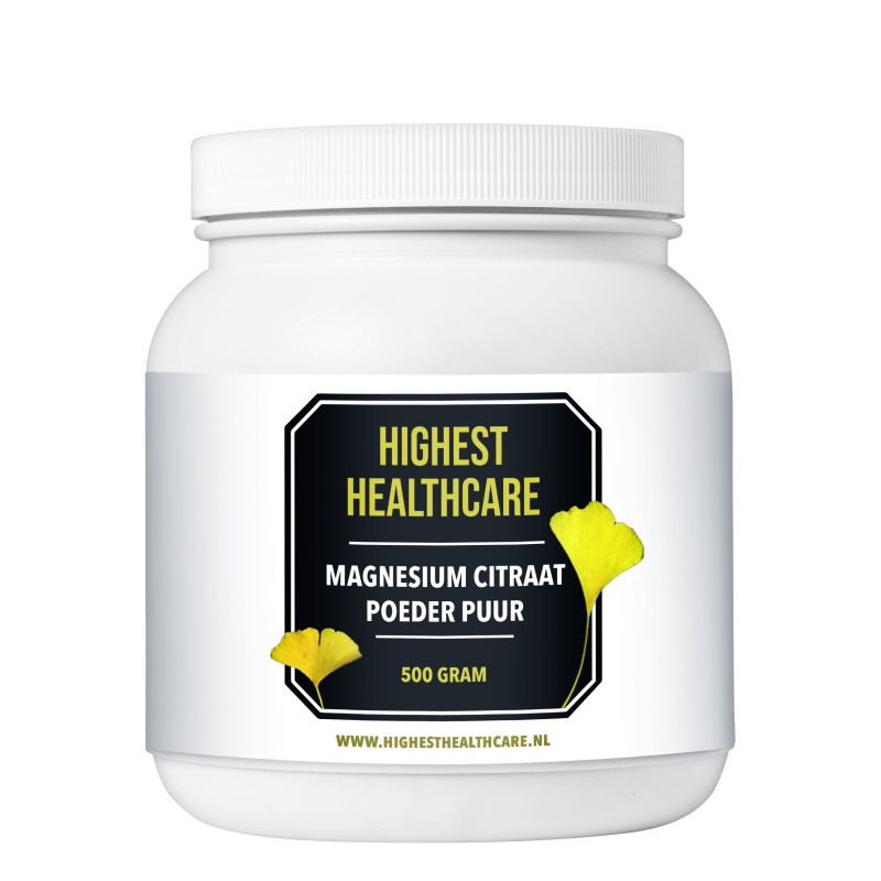 Highest Healthcare Magnesium Citraat Poeder Puur 500 gram Highest Healthcare Magnesium Citraat Poeder Puur 500 gram