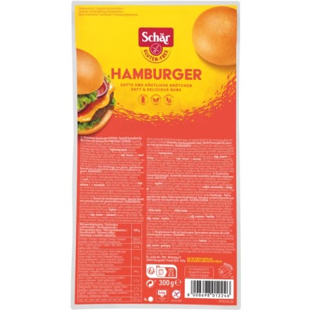 Schar Hamburgerbroodjes 4 stuks / 300 gram