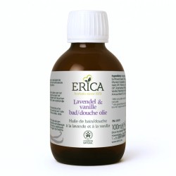 Erica Bad & Douche Olie Lavendel & Vanille 100 ml
