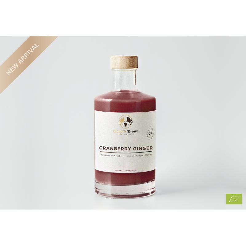 Blond & Brown Cranberry Ginger Shot suikervrij 500 ml