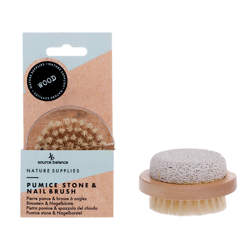 Source Balance Nagelborsteltje met puimsteen hout 1 stuk