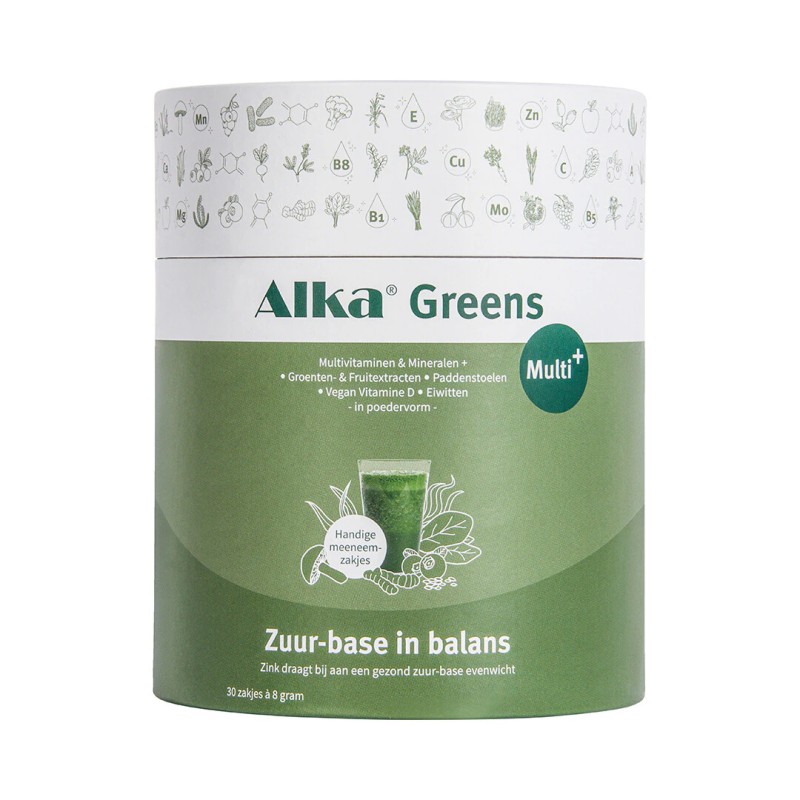 Alka Greens Multi+ 30 zakjes à 8 gram Alka Greens Multi+ 30 zakjes à 8 gram