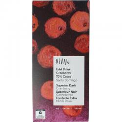 Vivani Vivani super dark cranb 70%bio