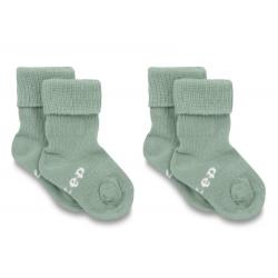 Kipkep Blijf-sokjes 0-6 maanden pale green