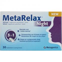 Meagenics MetaRelax Night 30 tabletten in blisterverpakking