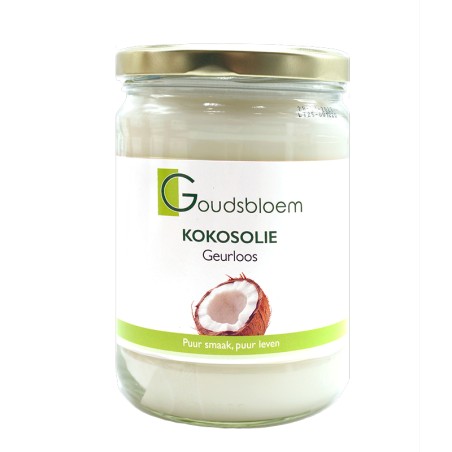 Goudsbloem Biologische Kokosolie Extra Virgin Geurloos 500 ml