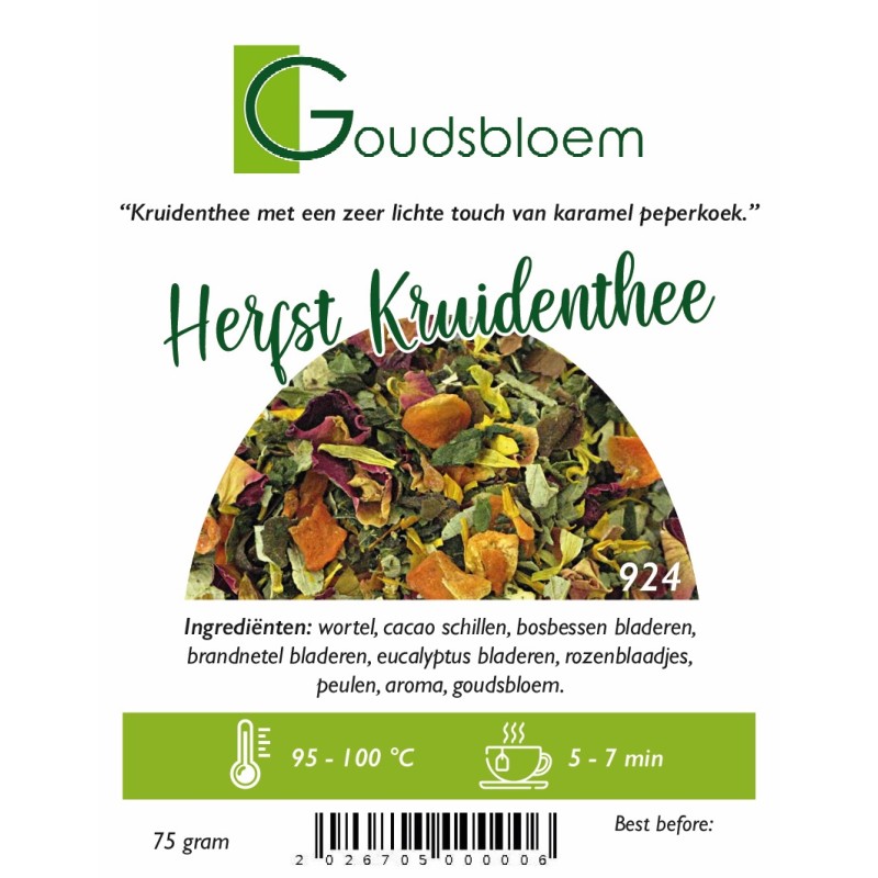 Goudsbloem Herfst Kruidenthee75 gram