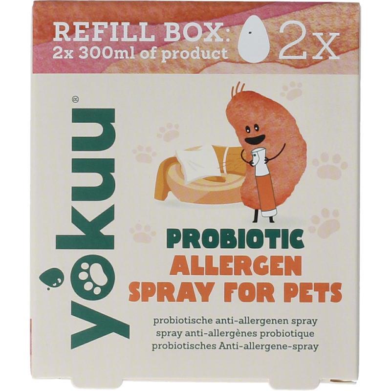 Yokuu Probiotic Allergy Spray for Pets Refill box 2x300ml