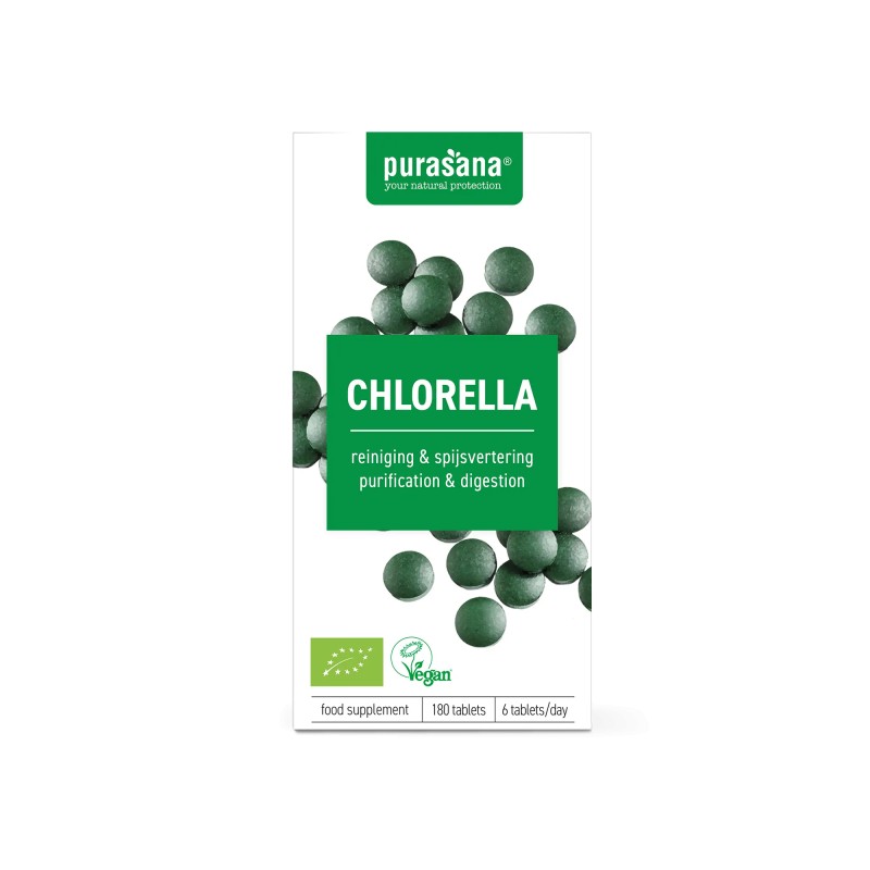 Purasana Chlorella Biologisch Vegan 180 tabletten