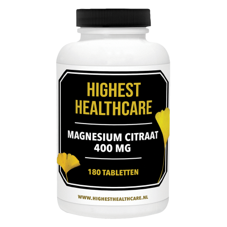 Highest Healthcare Magnesium Citraat 400 mg 180 tabletten