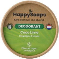 HappySoaps Deodorant Kokos en Limoen Natuurlijke 50 ml