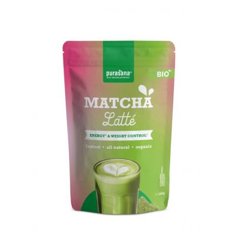 Purasana hot drinks matcha latte bio