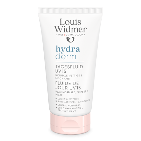 Louis Widmer Hydraderm Dag Fluide UV 15 ongeparfumeerd 50 ml