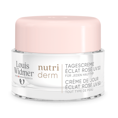 Louis Widmer Nutriderm Dagcrème Éclat Rosé UV 50 licht geparfumeerd 50ml