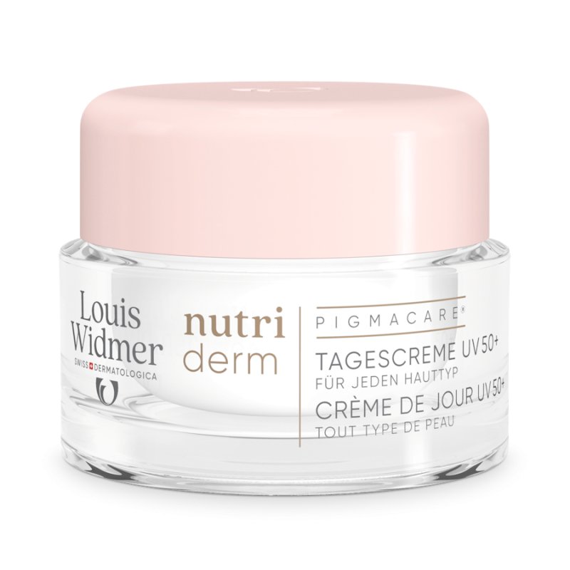 Louis Widmer nutriderm Pigmacare® Dagcrème UV 50+ ongeparfumeerd 50ml