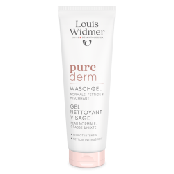Louis Widmer Purederm Wash Gel Gezicht ongeparfumeerd 125ml
