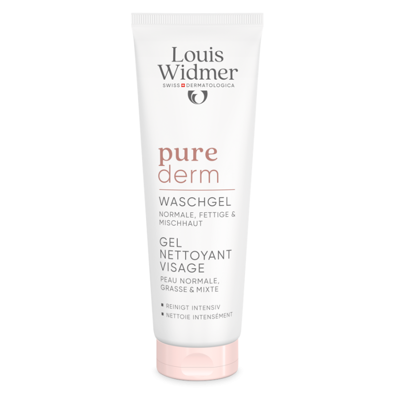 Louis Widmer Purederm Wash Gel Gezicht ongeparfumeerd 125ml