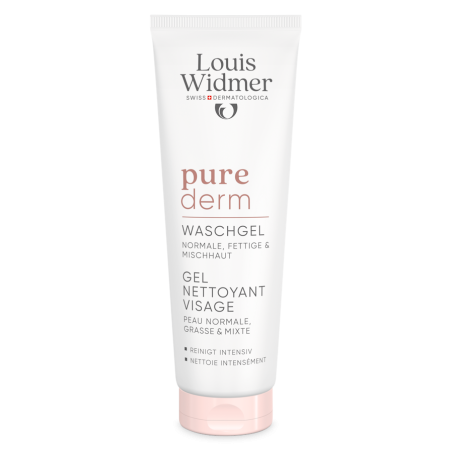Louis Widmer Purederm Wash Gel Gezicht ongeparfumeerd 125ml