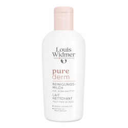 Louis Widmer Purederm Reinigingsmelk ongeparfumeerd 200 ml