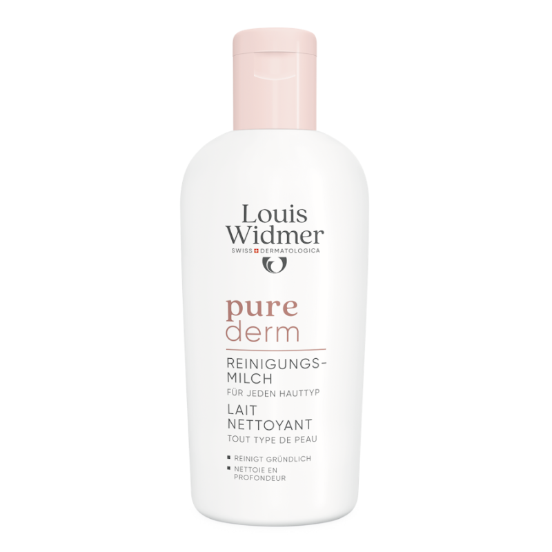 Louis Widmer Purederm Reinigingsmelk ongeparfumeerd 200 ml
