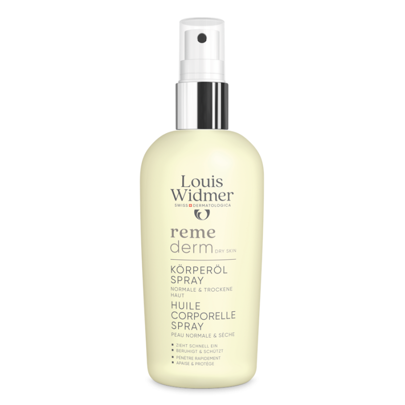 Louis Widmer Remederm Lichaamsolie Spray licht geparfumeerd 150ml