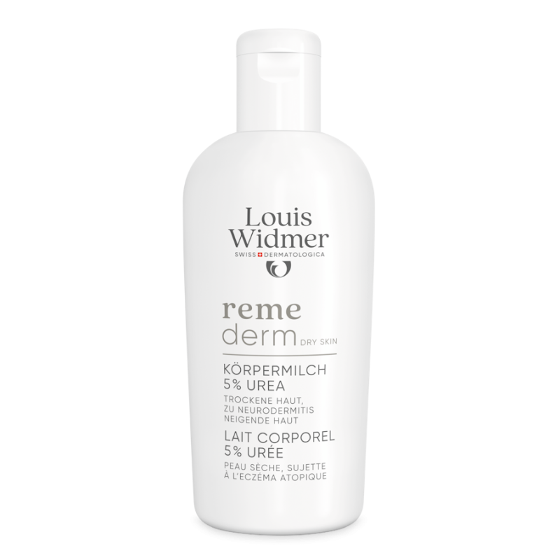 Louis Widmer Remederm Lichaamsmelk 5% Ureum ongeparfumeerd 200 ml