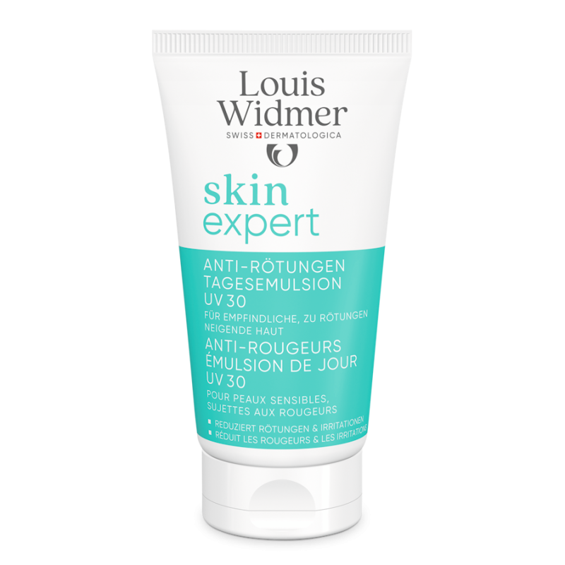 Louis Widmer Skinexpert Anti-Roodheid Dagemulsie UV 30 ongeparfumeerd 50ml