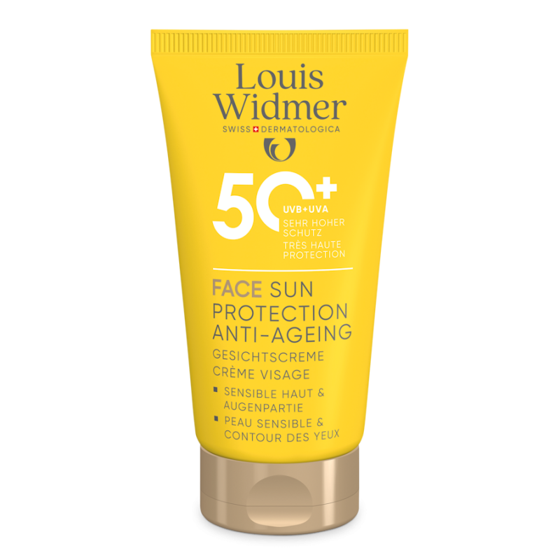 Louis Widmer Face Sun Protection Anti-Ageing 50+ licht geparfumeerd 50ml
