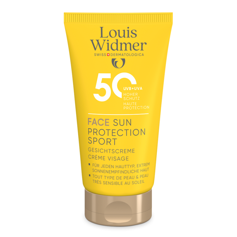 Louis Widmer Face Sun Protection Sport 50 ongeparfumeerd 50ml