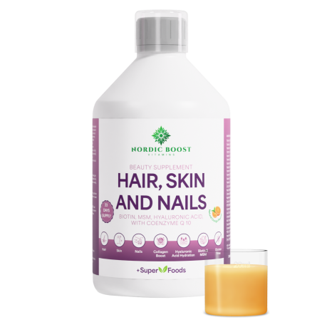 Nordic Boost vloeibare drank voor Hair, Skin & Nails 33 dagen 500ml
