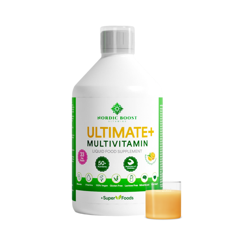 Nordic Boost vloeibare multivitamine - Ultimate+ multivitamin 33 dagen - 500ml