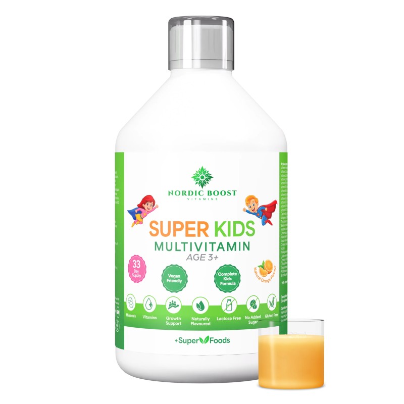 Nordic Boost vloeibare multivitamine voor kinderen - Super kids multivitamin 33 dagen - 500ml