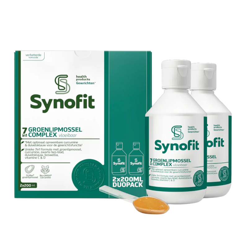 Synofit 7in1 Groenlipmossel Complex Vloeibaar 2x 200ml