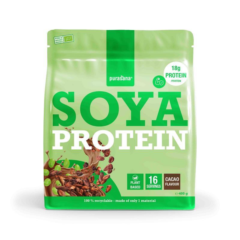 Purasana Vegan Proteïne Soja - Cacao bio 400 gram