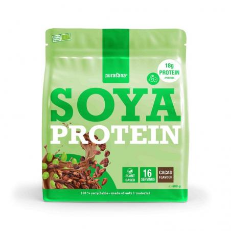 Purasana Vegan Proteïne Soja - Cacao bio 400 gram