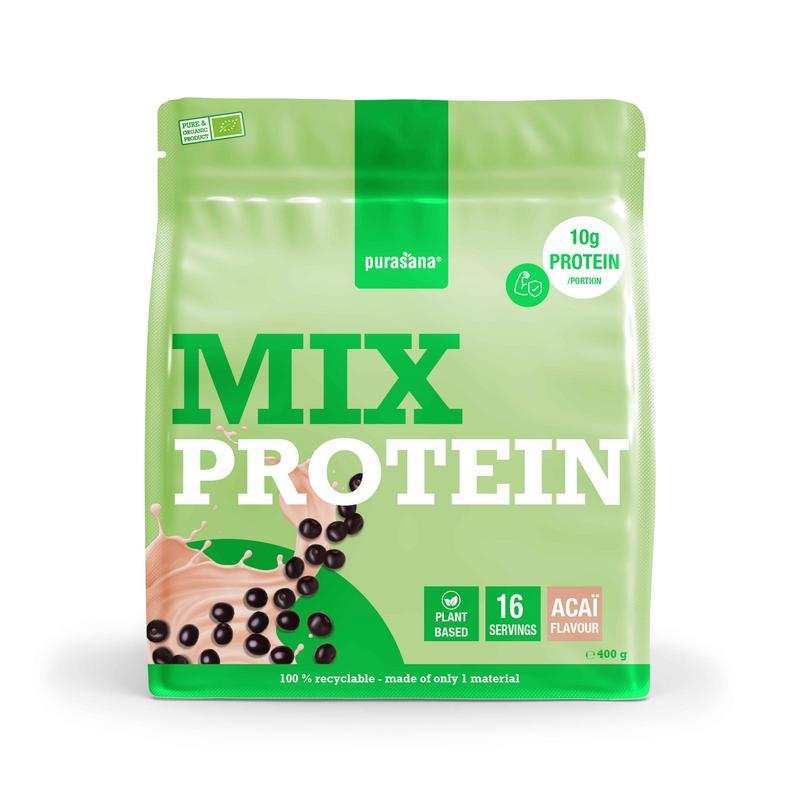 Purasana Vegan Proteïne Mix Açai Bio 400 gram