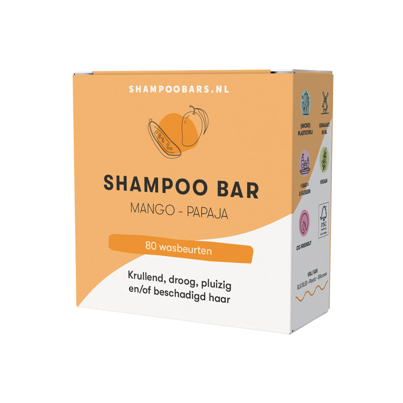 Shampoobars.nl Shampoo Bar Mango & Papaja 60 gram